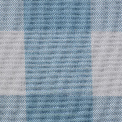 Design Imports Light Blue Buffalo Check Tablecloth