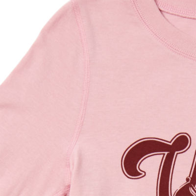 Thereabouts Little & Big Kid Girls Sensory Friendly Round Neck Long Sleeve Adaptive Regular Fit Graphic T-Shirt