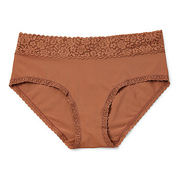 Ambrielle Everyday Hipster with Lace Trim Panty - JCPenney