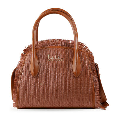 Nicole Miller Straw Satchel