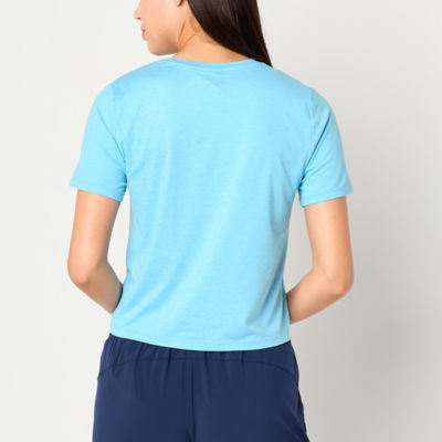Xersion Everyday Womens Crew Neck Short Sleeve Quick Dry Active T-Shirt