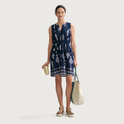 St. John's Bay Womens Sleeveless Shift Dress