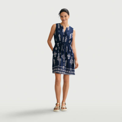 St. John's Bay Womens Sleeveless Shift Dress
