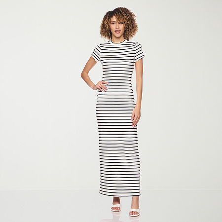 belle vie Womens Short Sleeve Shirt Dress