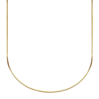 10K Gold Venetian Box Chain Necklace