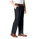 Dockers Signature Khaki Lux Cotton Stretch Mens Relaxed Fit Pleated Pant