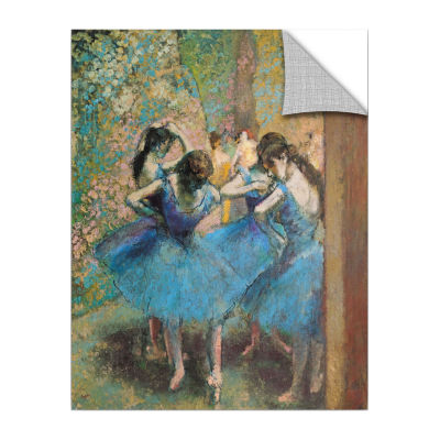 Brushstone Dancers in Blue Removable Wall Decal