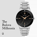 Bulova Mens Silver Tone Stainless Steel Bracelet Watch 96e117