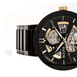 Bulova Modern Futuro Mens Automatic Black Stainless Steel Bracelet Watch 98a203