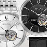 Bulova Regatta Mens Automatic Silver Tone Stainless Steel Bracelet Watch 96a235