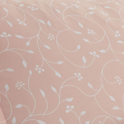 Casual Comfort Premium Ultra Soft Pink Buds Duvet Cover Set