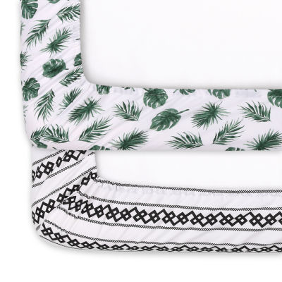 The Peanutshell Botanical 2-pc. Crib Sheet