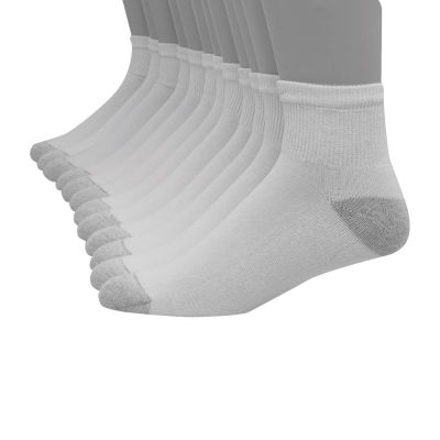 Hanes Ultimate 10 Pair Big and Tall Quarter Ankle Socks Mens JCPenney