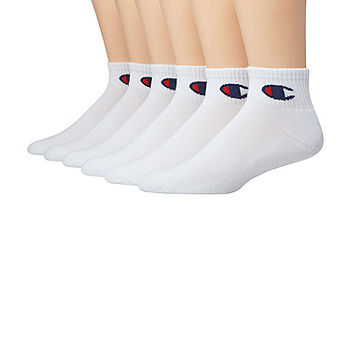 Champion Gift Box 6 Pair Low Cut Socks Mens, Color: White - JCPenney