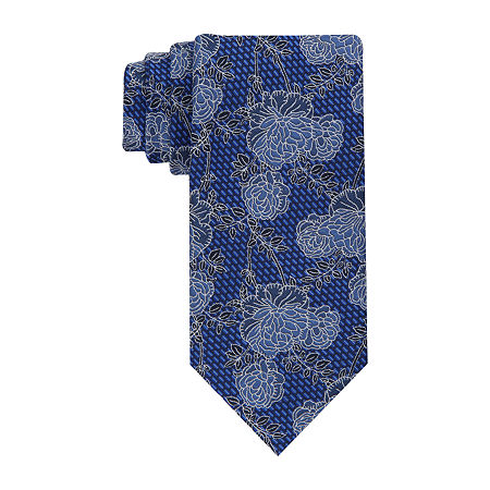 Collection By Michael Strahan Floral Tie, One Size, Blue