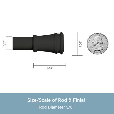 Kenney Twist & Fit 5/8 IN Tension Curtain Rod