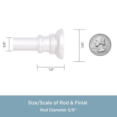 Kenney Twist & Fit 5/8 IN Tension Curtain Rod