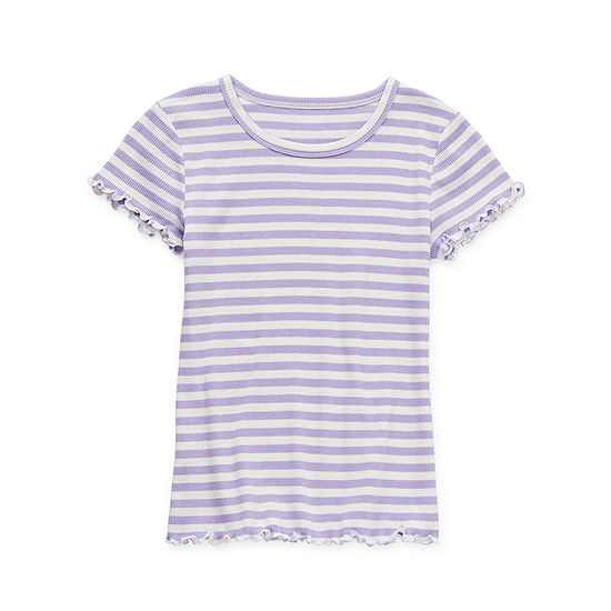Thereabouts Little & Big Girls Crew Neck Short Sleeve T-Shirt