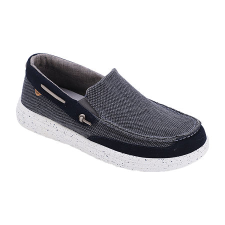 Lamo Mens Calvin Mens Moc Closed Toe Slip-on Shoe In Blue
