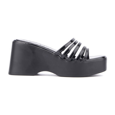 Olivia Miller Womens Dreamer Wedge Sandals