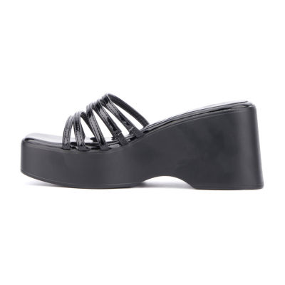 Olivia Miller Womens Dreamer Wedge Sandals