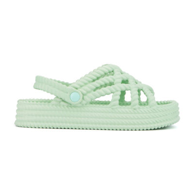 Olivia Miller Womens Jazzy Slingback Strap Flat Sandals