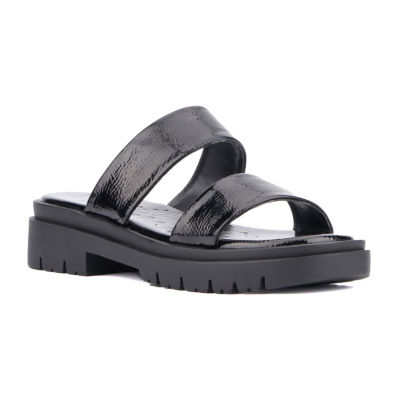 Olivia Miller Womens Tempting Flat Sandals