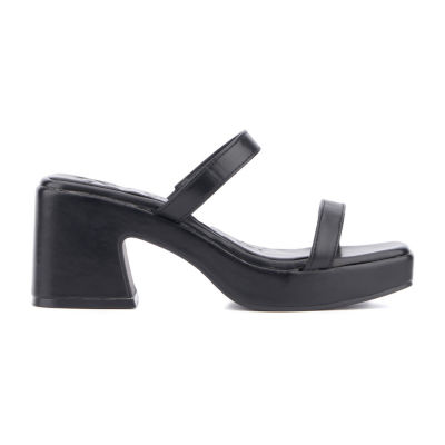 Olivia Miller Womens Savage Heeled Sandals