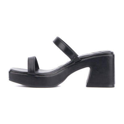 Olivia Miller Womens Savage Heeled Sandals