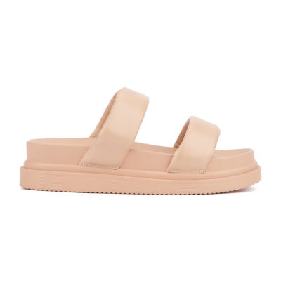 Olivia Miller Womens Pto Flat Sandals