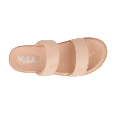 Olivia Miller Womens Pto Flat Sandals