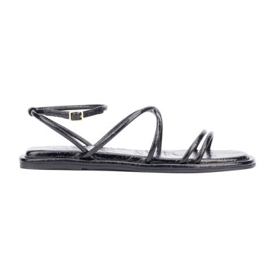 Olivia Miller Womens Public Eye Strap Sandals