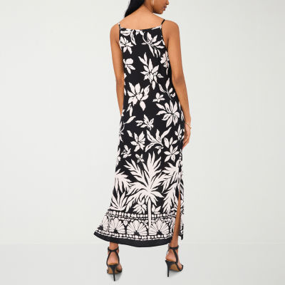 MSK Womens Sleeveless Floral Maxi Dress