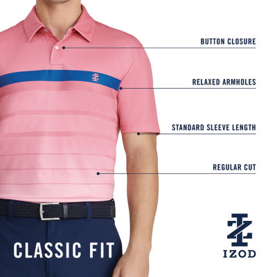 IZOD Swingflex Elite Mens Classic Fit Short Sleeve Polo Shirt