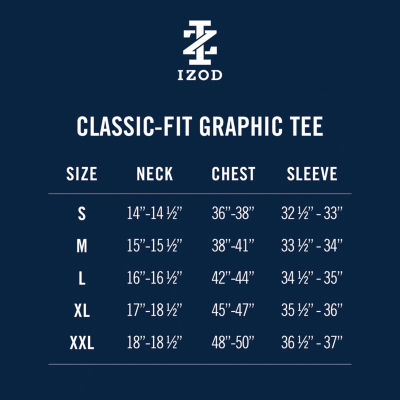 IZOD Saltwater Mens Crew Neck Short Sleeve Classic Fit Graphic T-Shirt