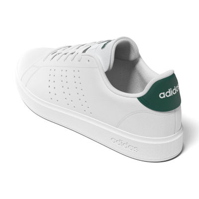 adidas Advantage 2.0 Mens Sneakers, Color: White Black Green
