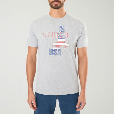 Smiths Workwear Patriotic Mens Crew Neck Short Sleeve Regular Fit Graphic T-Shirt