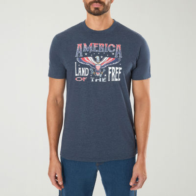 Smiths Workwear Patriotic Mens Crew Neck Short Sleeve Regular Fit Graphic T-Shirt