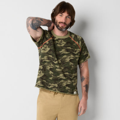Walker Hayes for JCPenney French Terry Camo Mens Crew Neck T-Shirt