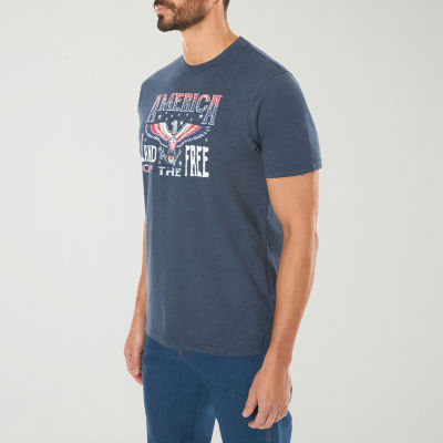 Smiths Workwear Patriotic Mens Crew Neck Short Sleeve Regular Fit Graphic T-Shirt