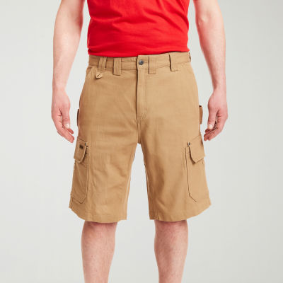 Smiths Workwear Duck Canvas Mens 11 1/4" Mid Rise Big and Tall Stretch Fabric Cargo Short