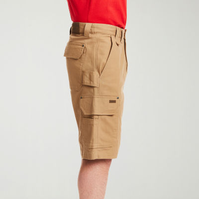 Smiths Workwear Duck Canvas Mens 11 1/4" Mid Rise Big and Tall Stretch Fabric Cargo Short