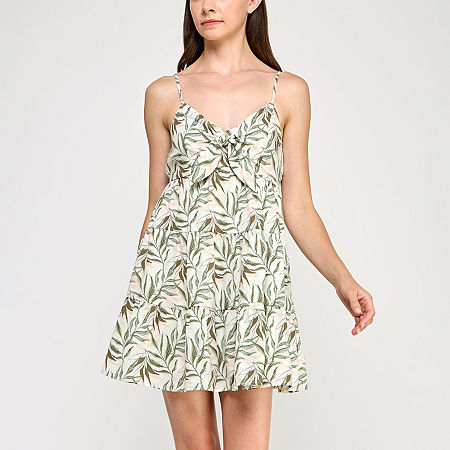 Trixxi Womens Sleeveless A-Line Dress Juniors