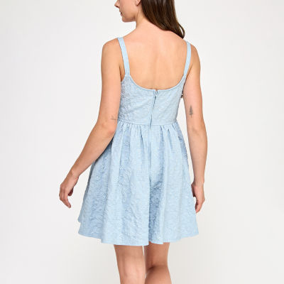 Trixxi Womens Juniors Sleeveless Fit + Flare Dress