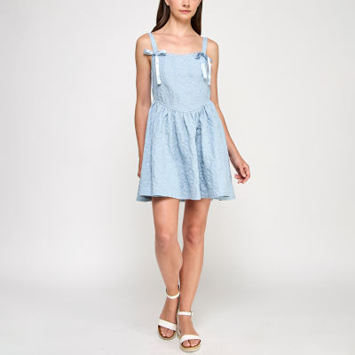 Trixxi Womens Juniors Sleeveless Fit + Flare Dress