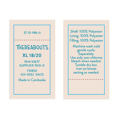 Thereabouts Little & Big Kid Boys Water Resistant Heavyweight Puffer Jacket