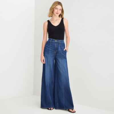 a.n.a Soft Drape Womens Wide Leg Jean