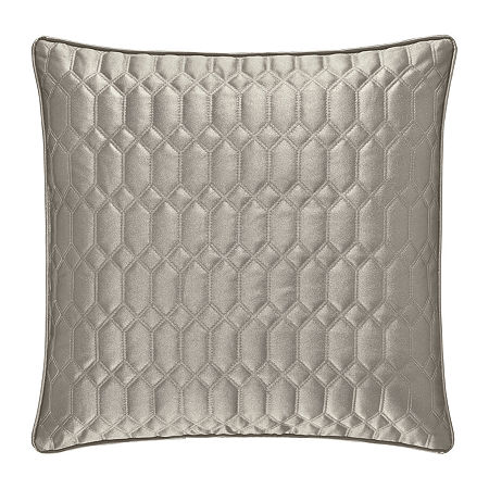 Five Queens Court Saranda Square Throw Pillow, One Size, Silver