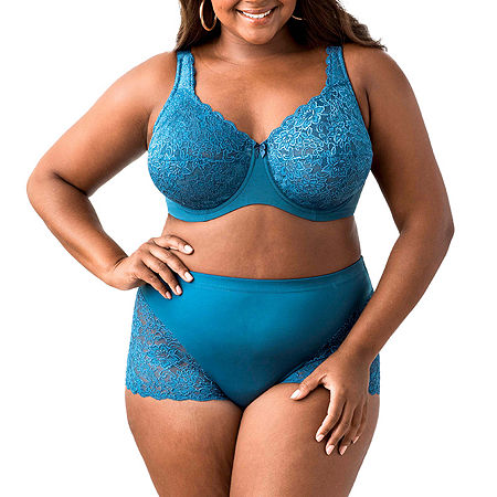 Elila Lacey Curves Underwire Bra 2311, K, Blue