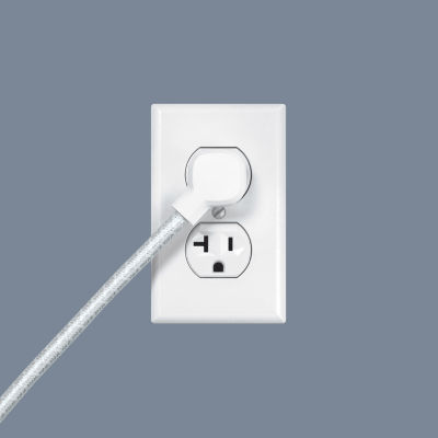 Merkury 3 Ft 2.1A Fabric Power Strip